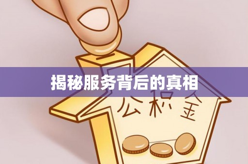 于洪揭秘服务背后的真相