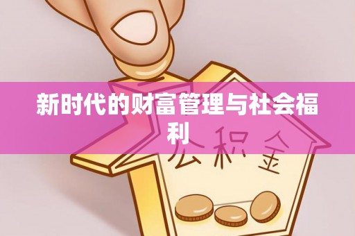 于洪新时代的财富管理与社会福利
