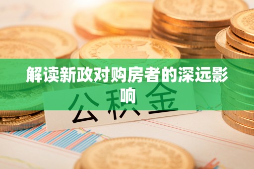 于洪解读新政对购房者的深远影响