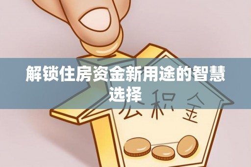 于洪解锁住房资金新用途的智慧选择