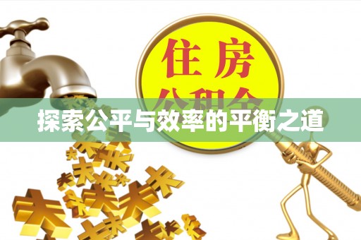于洪探索公平与效率的平衡之道