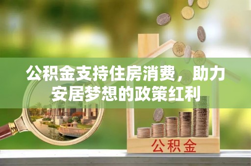 于洪公积金支持住房消费，助力安居梦想的政策红利