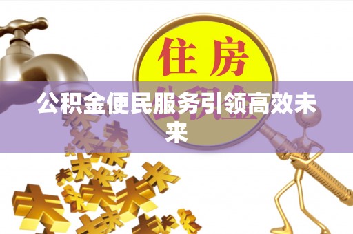 于洪公积金便民服务引领高效未来
