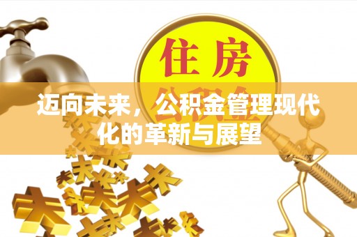 于洪迈向未来，公积金管理现代化的革新与展望
